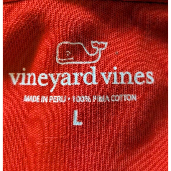 Vineyard Vines Size L Sweater 1/4 Zip Soft Pima Cotton Long Sleeve Preppy Casual - Picture 6 of 8